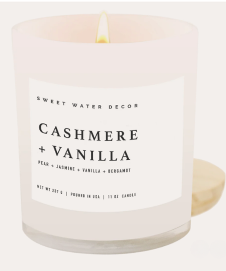 CASHMERE AND VANILLA CANDLE - 11OZ