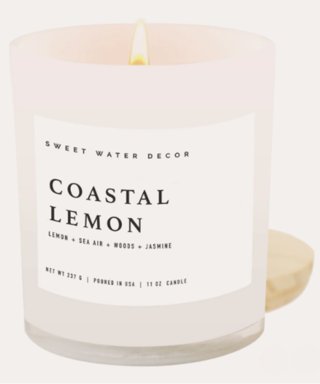 COASTAL LEMON CANDLE - 11OZ