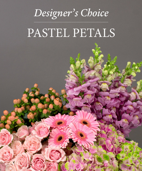 Pastel Petals - Designer's Choice Vased Bouquet