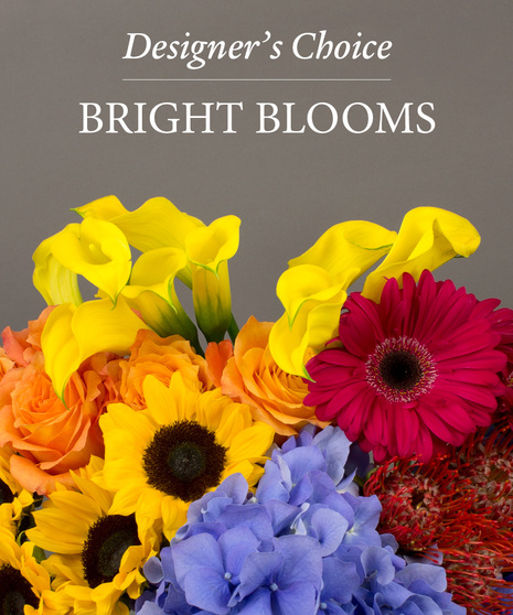 Bright Blooms - Designer's Choice Vased Bouquet