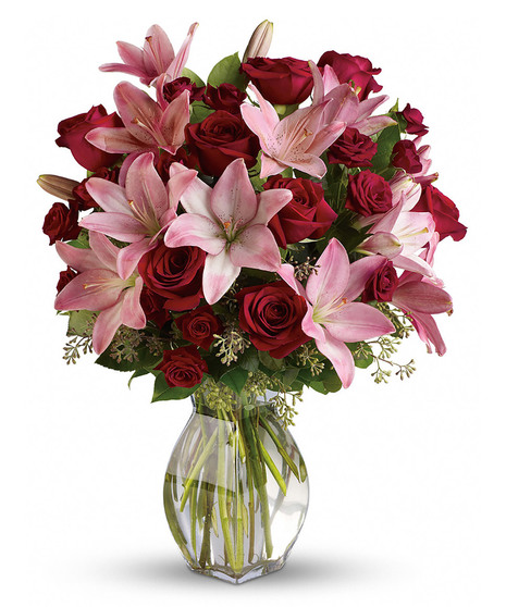 Lavish Love Bouquet with Long Stemmed Red Roses