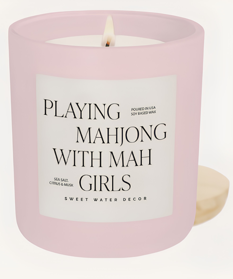 PLAYING MAHJONG WITH MAH GIRLS CANDLE - 15OZ