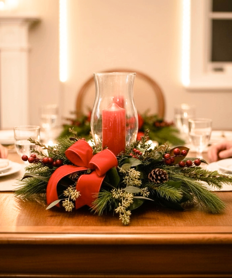 Christmas Candlelight Centerpiece
