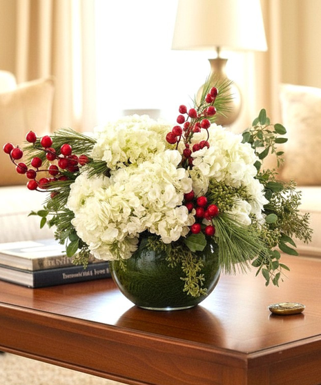 Merry Hydrangea Bowl