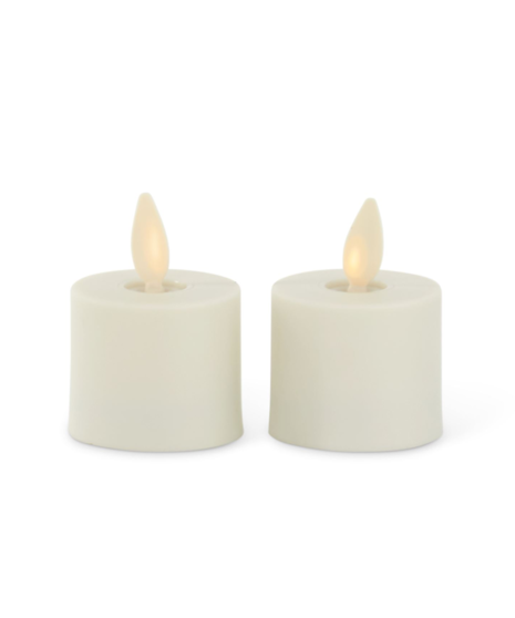 2 Pack 2 Inch White Luminara Indoor Tealights