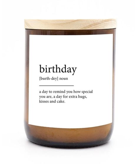 commonfolk candle with various messages